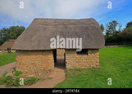 Mediaeval village at Cosmeston Lakes and Country Park, South Wales. Taken September 2023 Stock Photo