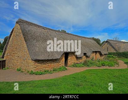 Mediaeval village at Cosmeston Lakes and Country Park, South Wales. Taken September 2023 Stock Photo