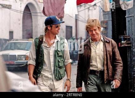 THE SPY GAME 2001 Universal Pictures film with Robert Redford at right and Brad Pitt. Stock Photo