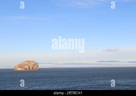 Bass Rock, volcanic island outer part of Firth of Forth, east of Scotland. Stock Photo