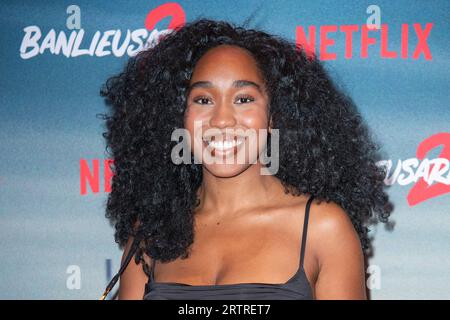 Paris, France. 14th Sep, 2023. Sally attending the Banlieusards 2 Netflix Premiere in Paris, France on September 14, 2023. Photo by Aurore Marechal/ABACAPRESS.COM Credit: Abaca Press/Alamy Live News Stock Photo