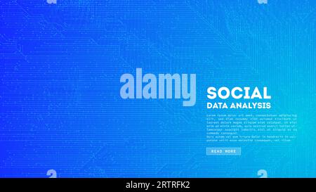 Big Data cloud computing. Blockchain visualiztion. Social network information complexity. Stock Vector