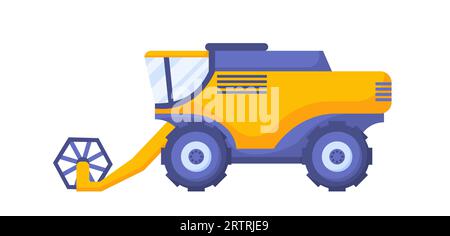 Agricultural machine vector concept Stock Vector