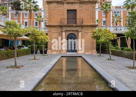 La capilla del puerto de Malaga, Historical Chapel at the Port of Malaga, Andalusia, Spain Stock Photo
