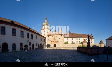 Marienburg Fortress, Wuerzburg, Franconia, Bavaria, Germany Stock Photo