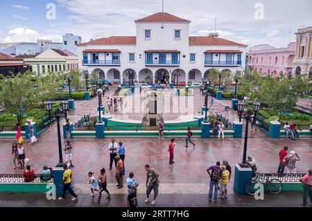 Santiago de Cuba, Cuba on January 4, 2016: View on main square Stock Photo