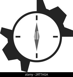Gear logo template Isolated. Brand Identity. Icon Abstract Vector graphic Stock Vector