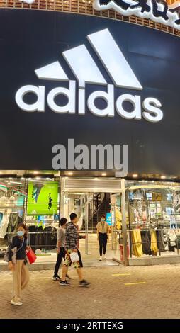 Shanghai China. 15th Sep 2023. FILE People walk past the flagship store of sportswear brand adidas in Shanghai China September 29 2022. Photo by CFOTO Sipa USA Credit Sipa US Alamy Live News Stock