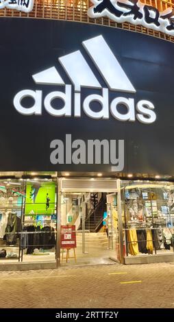 Shanghai China. 15th Sep 2023. FILE People walk past the flagship store of sportswear brand adidas in Shanghai China September 29 2022. Photo by CFOTO Sipa USA Credit Sipa US Alamy Live News Stock