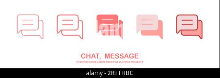 chat, icon, message, vector, speech, talk, bubble, communication, web, symbol, sign, illustration, discussion, isolated, speak, social, conversation Stock Vector