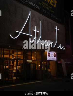 Atlantic Cinema, in Warsaw, Poland Stock Photo