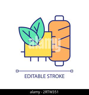 2D thin linear colorful consumer health icon Stock Vector