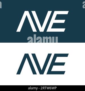 AVE logo design vector template Stock Vector