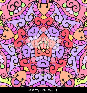 Abstract colorful background, Pentagon ornamental texture Stock Vector