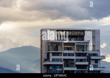 The new residential building Morph Medellin, nears completion in