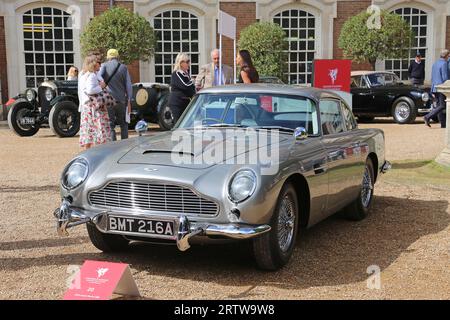 Aston Martin DB5 (1964)(James Bond 'Goldfinger' recreation), Concours of Elegance 2023, Hampton Court Palace, London, UK, Europe Stock Photo