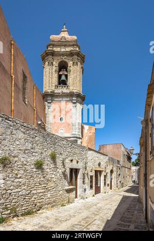 Church of Saint Julian in Erice town in northwestern Sicily near Trapani, Italy, Europe. Stock Photo