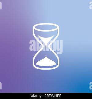 A symbols of Timer on aisolated gradient background. Stock Vector