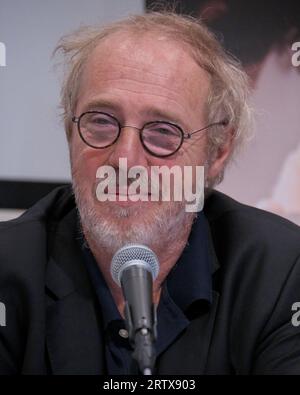 Tokyo, Japan. 15th Sep, 2023. Director Arnaud Desplechin attends a press conference for the film 'Brother and Sister' in Tokyo, Japan on Friday, September 15, 2023. He will holds an event at Tokyo, Osaka, Kyoto and Nagoya in Japan. Photo by Keizo Mori/UPI Credit: UPI/Alamy Live News Stock Photo