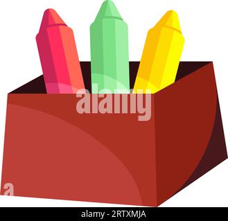 colorful pencil case. vector equipment for pencils. case for crayons vector  illustration on white background Stock Vector Image & Art - Alamy