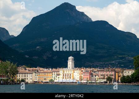 Riva, Rival del Garda, province of Trento of the Trentino Alto Adige region, Italy. From the Lake Stock Photo