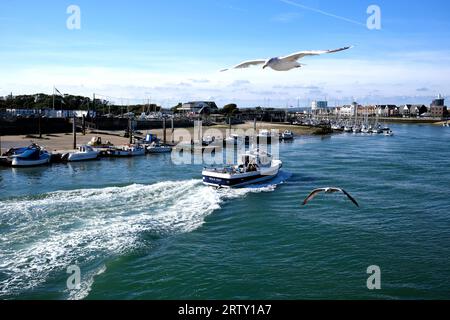 littlehampton town seaside resort,west sussex,uk september 14 2023 Stock Photo