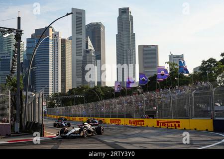 Singapore, Singapore. 15th Sep, 2023. #22 Yuki Tsunoda (JPN, Scuderia AlphaTauri), F1 Grand Prix of Singapore at Marina Bay Street Circuit on September 15, 2023 in Singapore, Singapore. (Photo by HOCH ZWEI) Credit: dpa/Alamy Live News Stock Photo