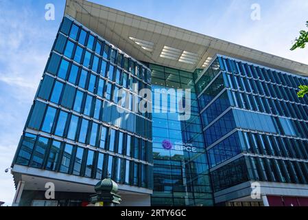 Group BPCE office building in Paris 13th district - CITY OF PARIS, FRANCE - SEPTEMBER 4. 2023 Stock Photo