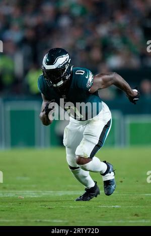 Philadelphia Eagles' D'Andre Swift plays during an NFL football game,  Thursday, Sept. 14, 2023, in Philadelphia. (AP Photo/Matt Slocum Stock  Photo - Alamy