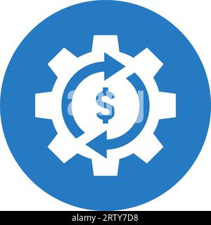 Costs Optimization Icon. Commercial use, printed files and presentations, Promotional Materials, web or any type of design project. Stock Vector