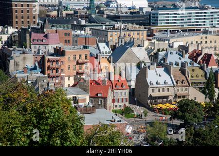 CANADÁ QUEBEC 15-09-2023  Château Frontenac es un hotel histórico de estilo château situado en la ciudad de Quebec, (provinc Stock Photo