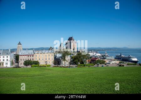 CANADÁ QUEBEC 15-09-2023  Château Frontenac es un hotel histórico de estilo château situado en la ciudad de Quebec, (provinc Stock Photo