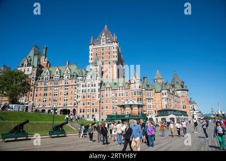 CANADÁ QUEBEC 15-09-2023  Château Frontenac es un hotel histórico de estilo château situado en la ciudad de Quebec, (provinc Stock Photo