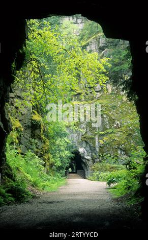 Othello Tunnels, Coquihalla River Provincial Park, British Columbia, Canada Stock Photo