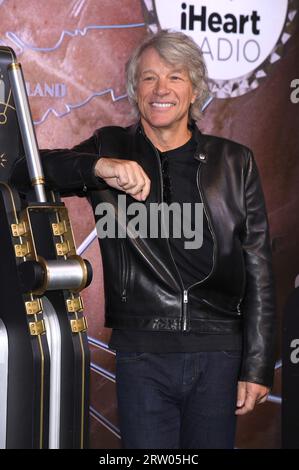 New York, USA. 15th Sep, 2023. American musician Jon Bon Jovi lights the Empire State Building to announce new vaccine in partnership with iHEARTRadio, New York, NY, September 15, 2023. (Photo by Anthony Behar/Sipa USA) Credit: Sipa USA/Alamy Live News Stock Photo