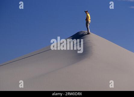 Dune crest, Bruneau Dunes State Park, Snake River Birds of Prey National Conservation Area, Idaho Stock Photo