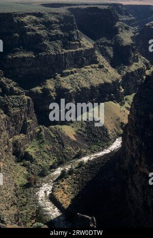 Bruneau River canyon from Bruneau River Overlook, Boise District Bureau of Land Management, Idaho Stock Photo