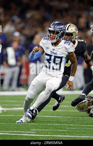 Tennessee Titans safety Matthew Jackson (39) in action during the second  half of an NFL preseason