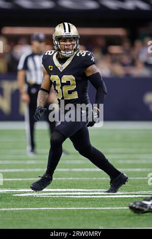 New Orleans Saints safety Tyrann Mathieu (32) in action during an NFL  football game against the Seattle Seahawks, Sunday, Oct. 9, 2022, in New  Orleans. (AP Photo/Tyler Kaufman Stock Photo - Alamy