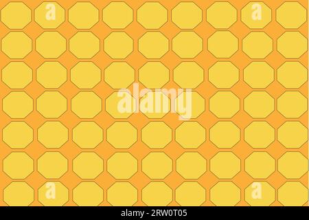 Yellow beehive background. Honeycomb, bees hive cells pattern. Bee ...