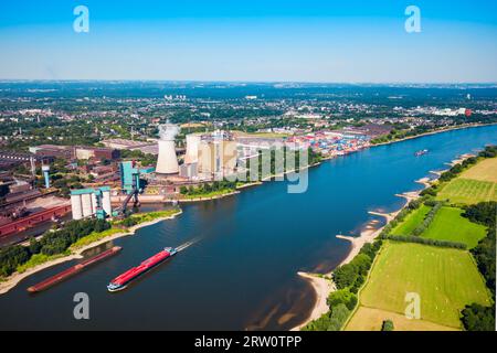 Power plant is located in Duisburg, Germany Stock Photo