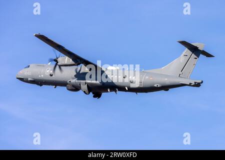 Italian Air Force ATR P-72A (Reg.: MM62280) leaving Malta after a 3-day stay. Stock Photo