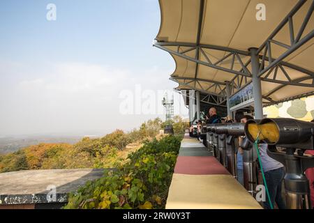Dorasan lookout on the border between North and South Korea in the (DMZ) Stock Photo