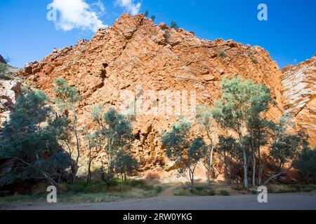 Emily Gap Nature Reserve near Alice Springs, Northern Territory, Australia Stock Photo