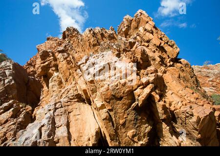 Emily Gap Nature Reserve near Alice Springs, Northern Territory, Australia Stock Photo