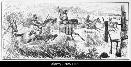 Troopers in pursuit of Kelly Gang Stock Photo - Alamy
