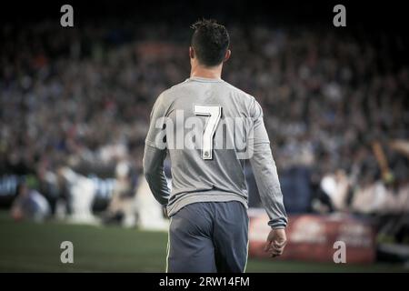 MELBOURNE, AUSTRALIA, JULY 24: Cristiano Ronaldo as Manchester City play Real Madrid in match 3 of the 2015 International Champions Cup Stock Photo