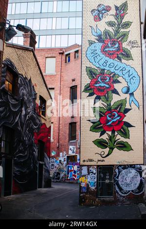 Graffiti, Melbourne, Victoria, Australia, Australasia Stock Photo - Alamy