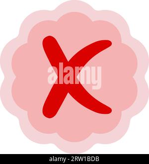 Sticker good and bad choice of purchase, approved and rejected Stock Vector