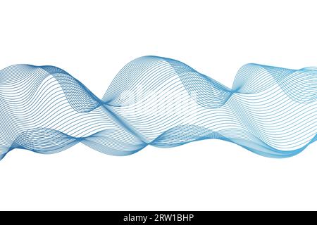 Backgrounds abstract lines, veil, blue, vector illustration Stock Vector